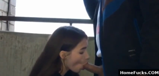 Cute Russian Student Sucks Cock On The Balcony And Drinks Cum. High Quality Homemade Porn Videos.mp4