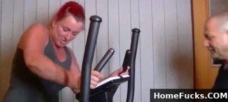Home Fitness With My Chubby Neighbor