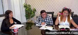 Hot The Babysitter Didnt Notice Fucking The Not Stepsister Is Better Than Doing Homework 321 HomePornWorld.Com